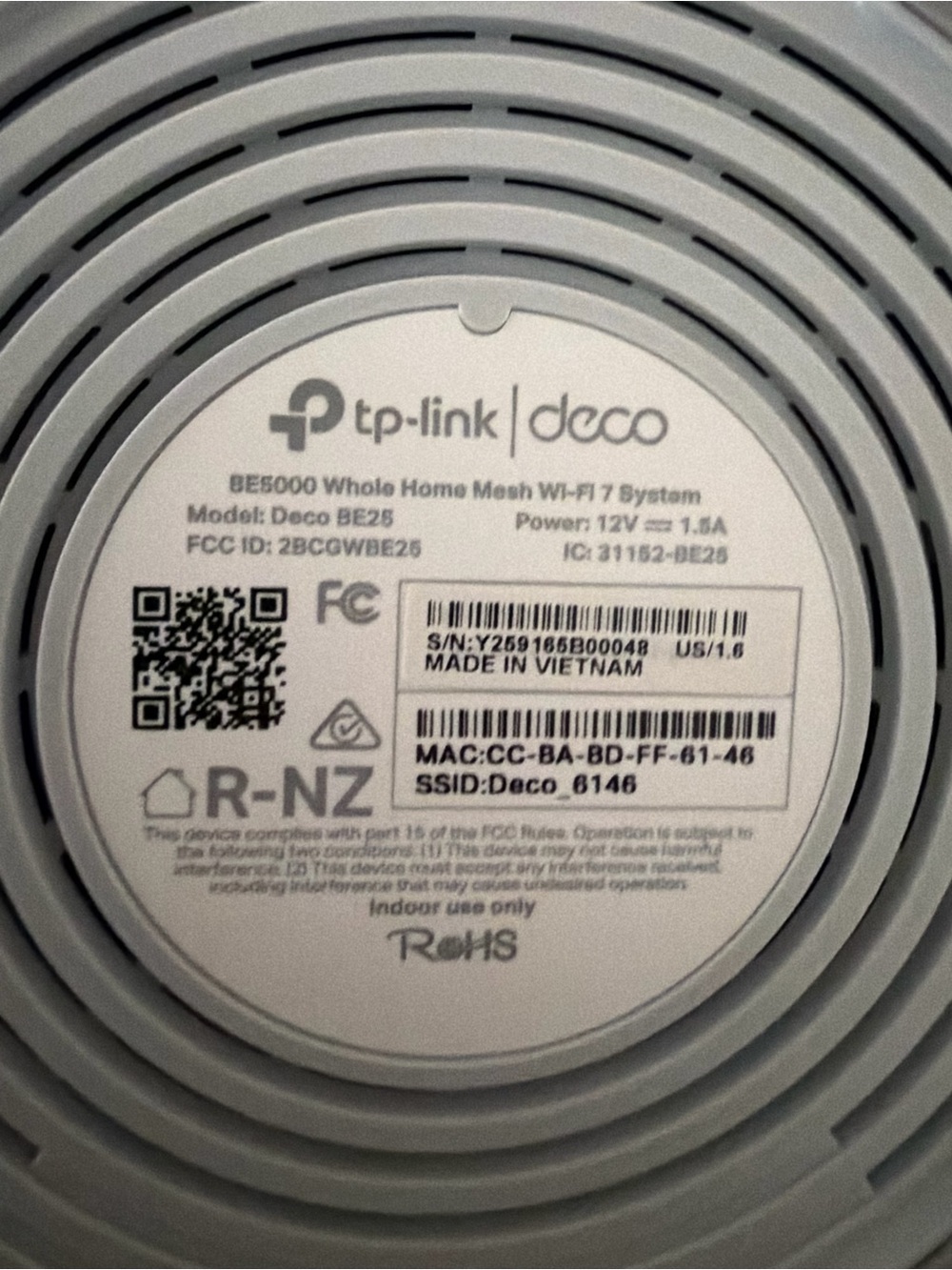 EUC TP-Link Deco Mesh Wi‑Fi System - White (3-Pack) - Picture 4 of 8